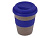 Стакан с силиконовой крышкой Cafe, темно-синий