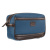 Несессер KLONDIKE 1896 коллекция «ГОРОДСКАЯ | URBAN», натуральная кожа/канвас, синий/темно-коричневый цвет, 24 х 15 х 10 см
