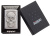 Зажигалка ZIPPO Череп с покрытием матовый хром | Skull Design Brushed Chrome, латунь/сталь, серебристая, 38x13x57 мм