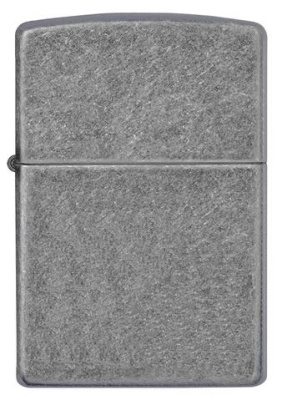 Зажигалка ZIPPO классическая с античным серебристым покрытием | Classic Antique Silver Plate, латунь/сталь, серебристая, матовая, 38x13x57 мм