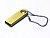 USB 2.0-флешка на 128 Гб с мини чипом и круглым отверстием, золотистый , размер 128ГБ