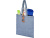 Сумка-тоут Pheebs из переработанного хлопка 150 г/м2, синий меланж Сумка-тоут Pheebs из переработанного хлопка 150 г/м2, синий меланж