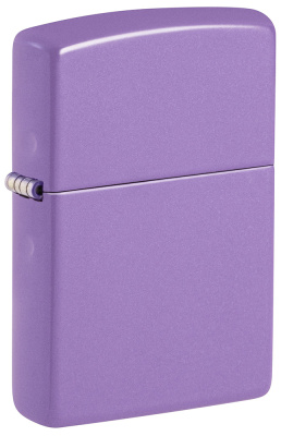 Зажигалка ZIPPO классическая с лавандовым матовым покрытием | Smoky Lavender Matte, латунь/сталь, лавандовая, матовая, 38x13x57 мм