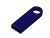 USB 2.0-флешка на 64 Гб с мини чипом и круглым отверстием, синий , размер 64ГБ