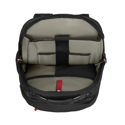 Рюкзак WENGER Cosmic 17", чёрный, переработанный ПЭТ/ПВХ/полиэстер, 34 x 23 x 49 см, 30 л