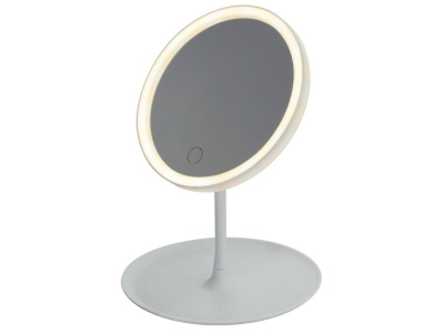 Косметическое зеркало с LED-подсветкой Beautific, белый