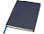 Блокнот Alejandra формата А5 с твердой обложкой из переработанной кожи - Синий