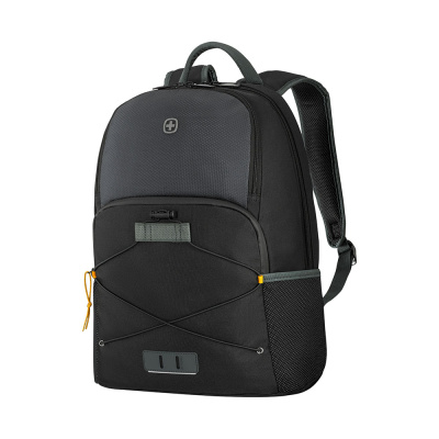 Рюкзак WENGER Trayl 15.6", чёрный, переработанный ПЭТ, 34 x 20 x 45 см, 22 л.