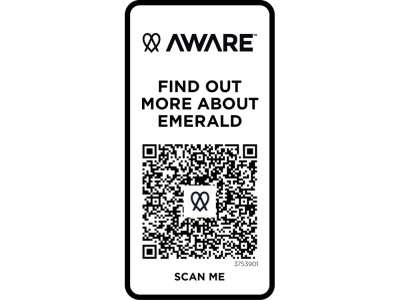Emerald поло унисекс с коротким рукавом из переработанных материалов Aware™. - Белый , размер S
