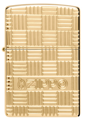 Зажигалка ZIPPO Armor® с покрытием Глянцевая латунь | High Polish Brass, латунь/сталь, золотистая, 38x13x57 мм