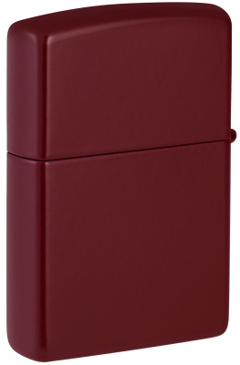 Зажигалка ZIPPO Логотип с покрытием мерло | Logo Merlot, латунь/сталь, бордовая, глянцевая, 38x13x57 мм