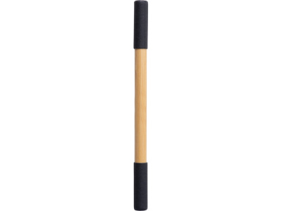 Вечный карандаш и ручка из бамбука Black bamboo, натуральный и черный