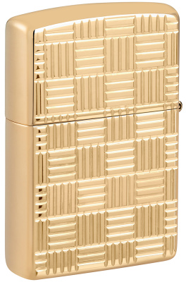 Зажигалка ZIPPO Armor® с покрытием Глянцевая латунь | High Polish Brass, латунь/сталь, золотистая, 38x13x57 мм