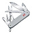 Нож перочинный VICTORINOX Farmer X Alox, 93 мм, 10 функций, алюминиевая рукоять, серебристый