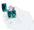 Зажигалка ZIPPO Mermaid Design с покрытием 540 Matte, латунь/сталь, черная, матовая, 38x13x57 мм