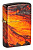 Зажигалка ZIPPO Поток лавы с покрытием Искусственно состаренная латунь на 540 | Lava Flow 540 Tumbled Brass, латунь/сталь, оранжевая, 38x13x57 мм