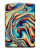 Зажигалка ZIPPO Swirl с покрытием Glow In The Dark Green, латунь/сталь, разноцветная, 38x13x57 мм
