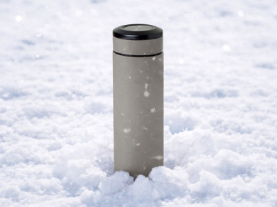 Вакуумный термос Vacuum Flask C1, soft touch, 420мл, серый