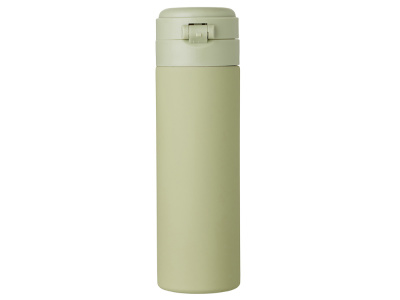 Вакуумная термокружка Waterline c кнопкой Guard, 400 мл, тубус, оливковый