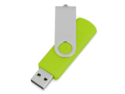 USB/micro USB-флешка 2.0 на 16 Гб Квебек OTG, зеленое яблоко , размер 16ГБ
