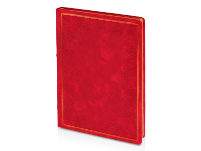 Ежедневник недатированный А4 Royal, красный с бронзовым срезом , размер A4
