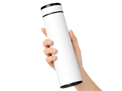 Вакуумный термос Vacuum Flask C1, soft touch, 420мл, белый