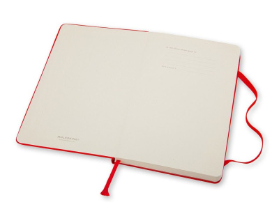 Записная книжка Moleskine Classic (в линейку) в твердой обложке, Large (13х21см), красный , размер A5