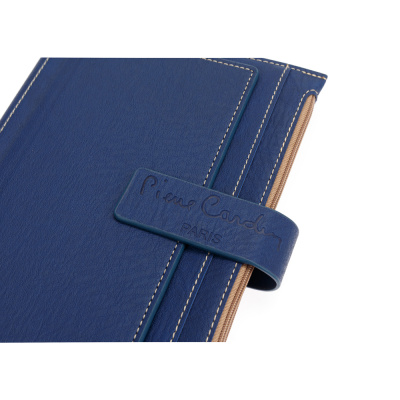 Записная книжка Pierre Cardin в обложке, синяя, 21,5 х 15,5, 3,5 см
