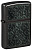 Зажигалка ZIPPO Pattern с покрытием High Polish Black, латунь/сталь, черная, глянцевая, 38x13x57 мм