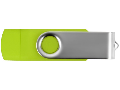 USB/micro USB-флешка 2.0 на 16 Гб Квебек OTG, зеленое яблоко , размер 16ГБ