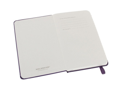 Записная книжка Moleskine Classic (в линейку) в твердой обложке, Pocket (9x14см), фиолетовый , размер A6