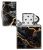 Зажигалка ZIPPO Fusion Marble Design с покрытием 540 Tumbled Chrome, латунь/сталь, черная, 38x13x57 мм