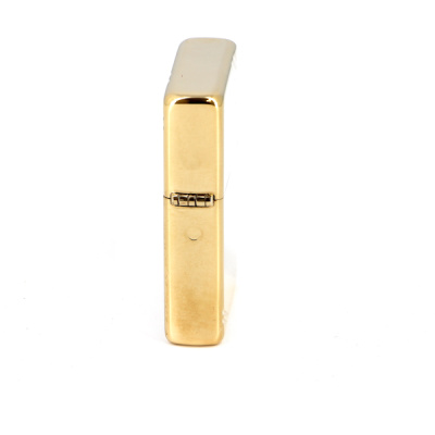 Зажигалка ZIPPO Винтажная с покрытием Глянцевая латунь | Vintage™ High Polish Brass, латунь/сталь, золотистая, 38x13x57 мм