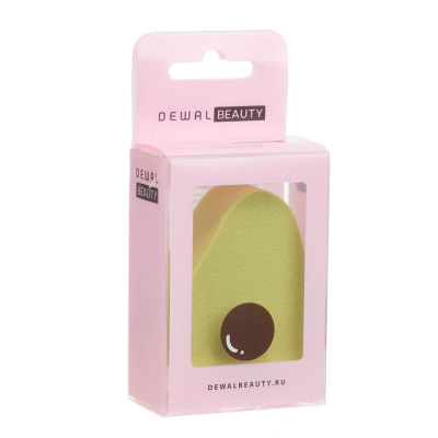 Спонж Dewal Beauty для нанесения макияжа (авокадо), 1шт /уп)