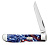 Нож перочинный ZIPPO Patriotic Kirinite Smooth Mini Trapper, 89 мм, синий + ЗАЖИГАЛКА ZIPPO 207