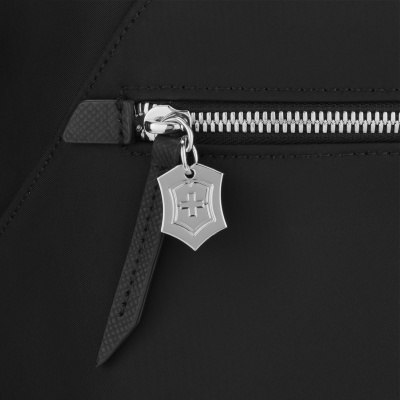 Рюкзак VICTORINOX Victoria Signature Compact Backpack, черный, нейлон/кожа, 30x16x38 см