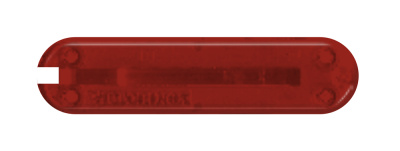 Задняя накладка для ножей VICTORINOX 58 мм, пластиковая, полупрозрачная красная
