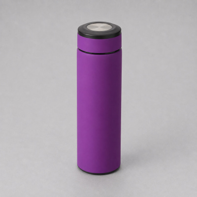 Подарочный набор с термосом и повербанком С2, фиолетовый , размер 10000 mAh