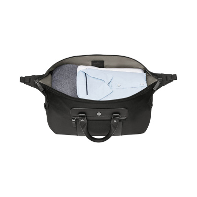 Дорожная сумка VICTORINOX Architecture Urban2 Compact Weekender, черный, полиэстер/кожа, 47x23x31 см, 32 л