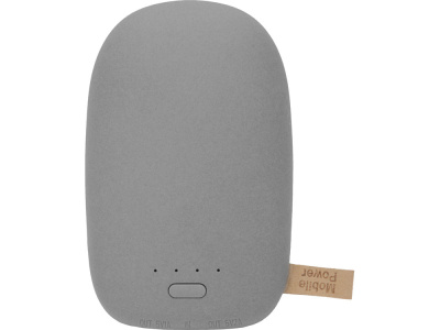 Внешний аккумулятор в форме камня Stone, 10400 mAh, серый , размер 10400 mAh
