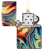 Зажигалка ZIPPO Swirl с покрытием Glow In The Dark Green, латунь/сталь, разноцветная, 38x13x57 мм
