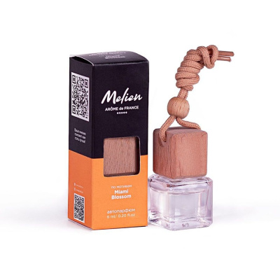 Парфюм для автомобиля и интерьера по мотивам Miami Blossom,3,1х3,1х8,1 см, дерево , стекло