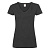 Футболка "Lady-Fit V-Neck T", черный_L, 95% х/б, 5% эластан, 210 г/м2