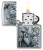 Зажигалка ZIPPO Мифические существа с покрытием матовый хром | Mystical Beings Design Brushed Chrome, латунь/сталь, серебристая, 38x13x57 мм