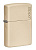 Зажигалка ZIPPO Classic с покрытием Flat Sand, латунь/сталь, бежевая, глянцевая, 38x13x57 мм