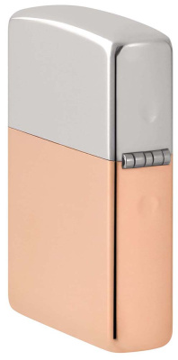 Зажигалка ZIPPO с двойным металлическим покрытием | Bimetal, медь/латунь/сталь, медная, 38x13x57 мм