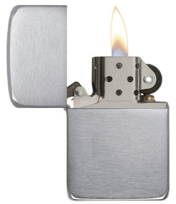 Зажигалка ZIPPO Реплика 1941 года с покрытием матовый хром | 1935 Replica™ Brushed Chrome, латунь/сталь, серебристая, 38x13x56 мм