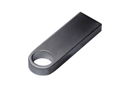 USB 3.0-флешка на 64 Гб с мини чипом и круглым отверстием, серебристый , размер 64ГБ
