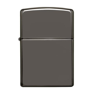 Зажигалка ZIPPO Classic с покрытием Black Ice®, латунь/сталь, чёрная, глянцевая, 38x13x57 мм