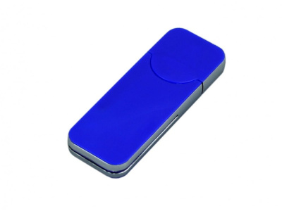 USB-флешка на 64 ГБ в стиле I-phone, прямоугольнй формы, синий , размер 64ГБ